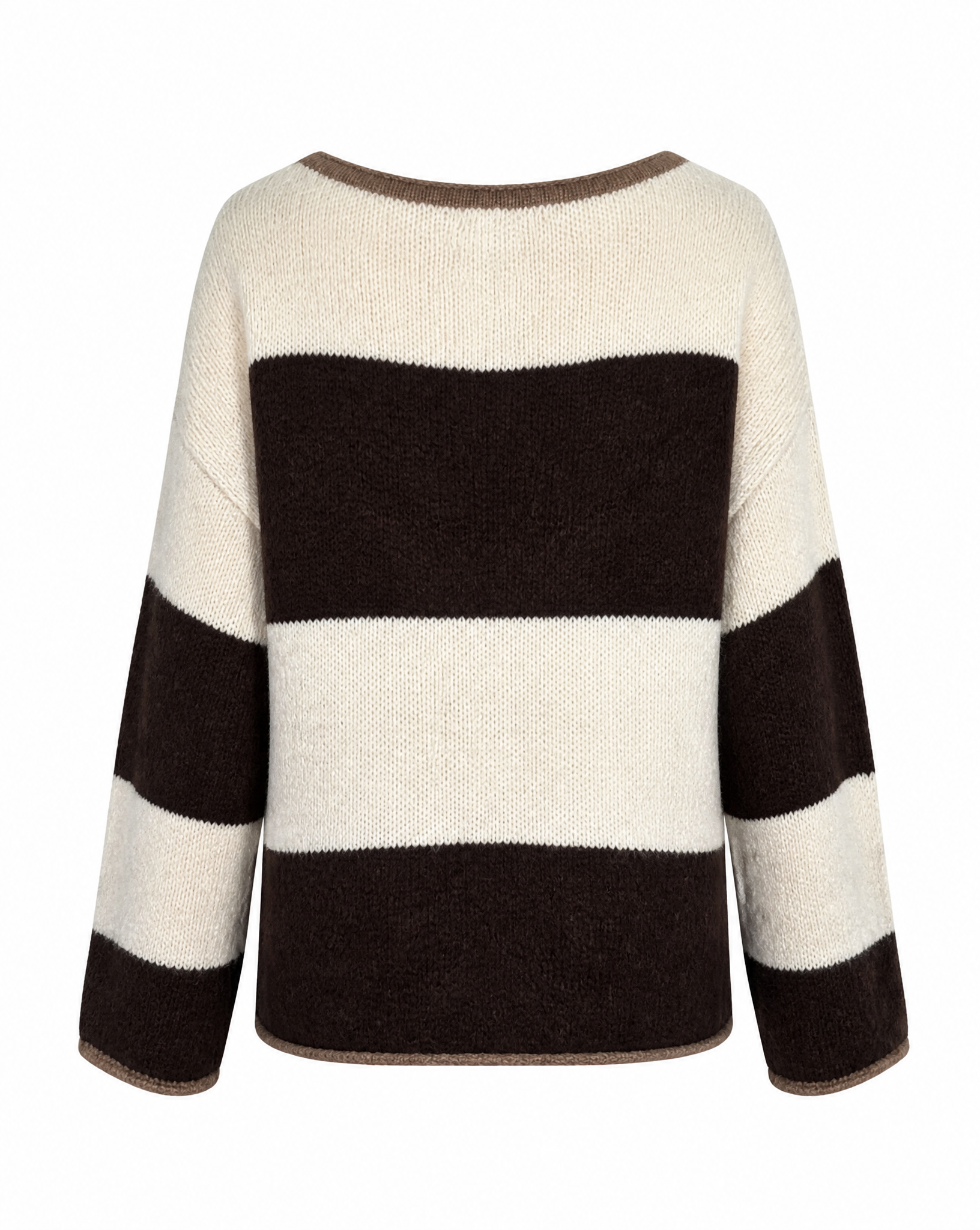 Strickpullover mit Streifen