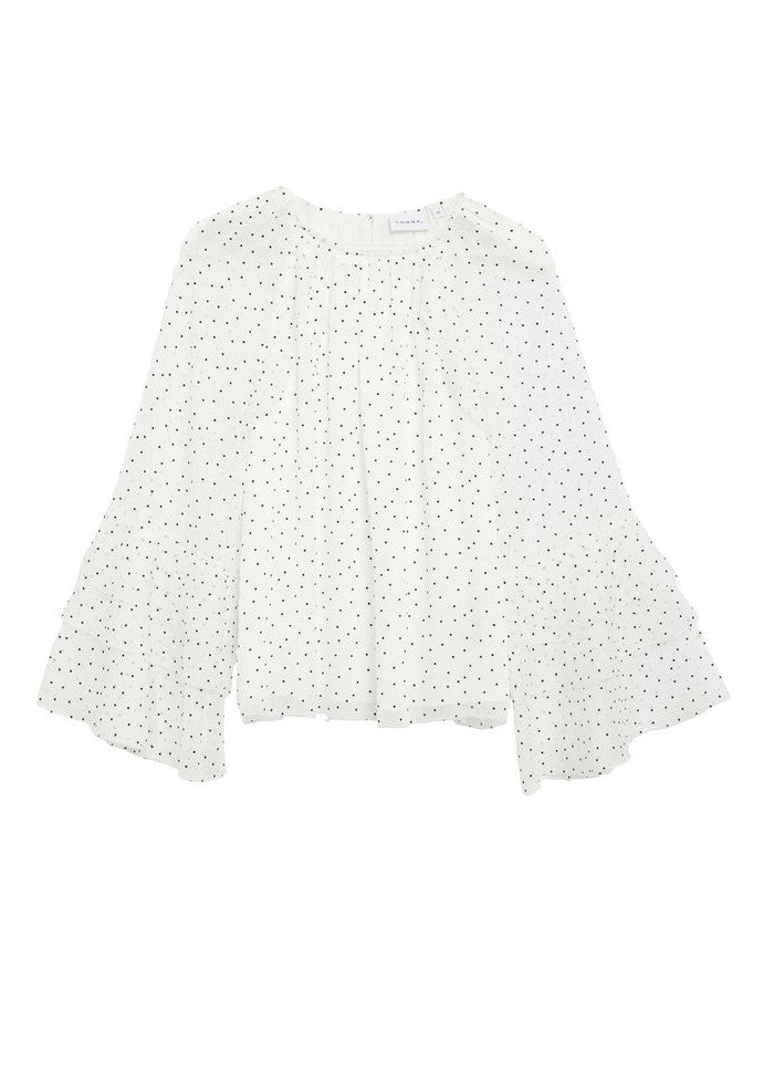 Bluse mit Volants