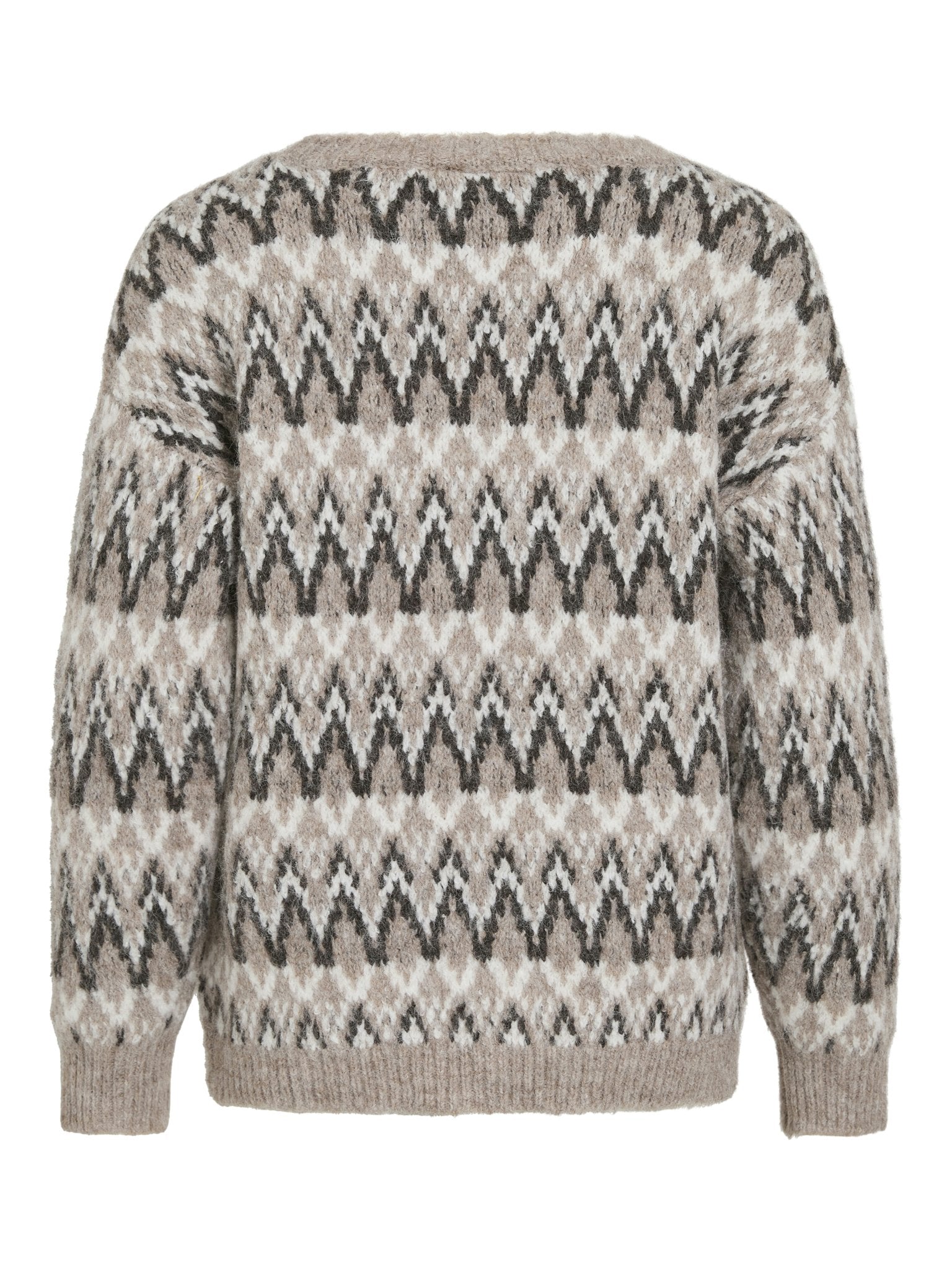 VILA Strickpullover Natural Melange/Melange