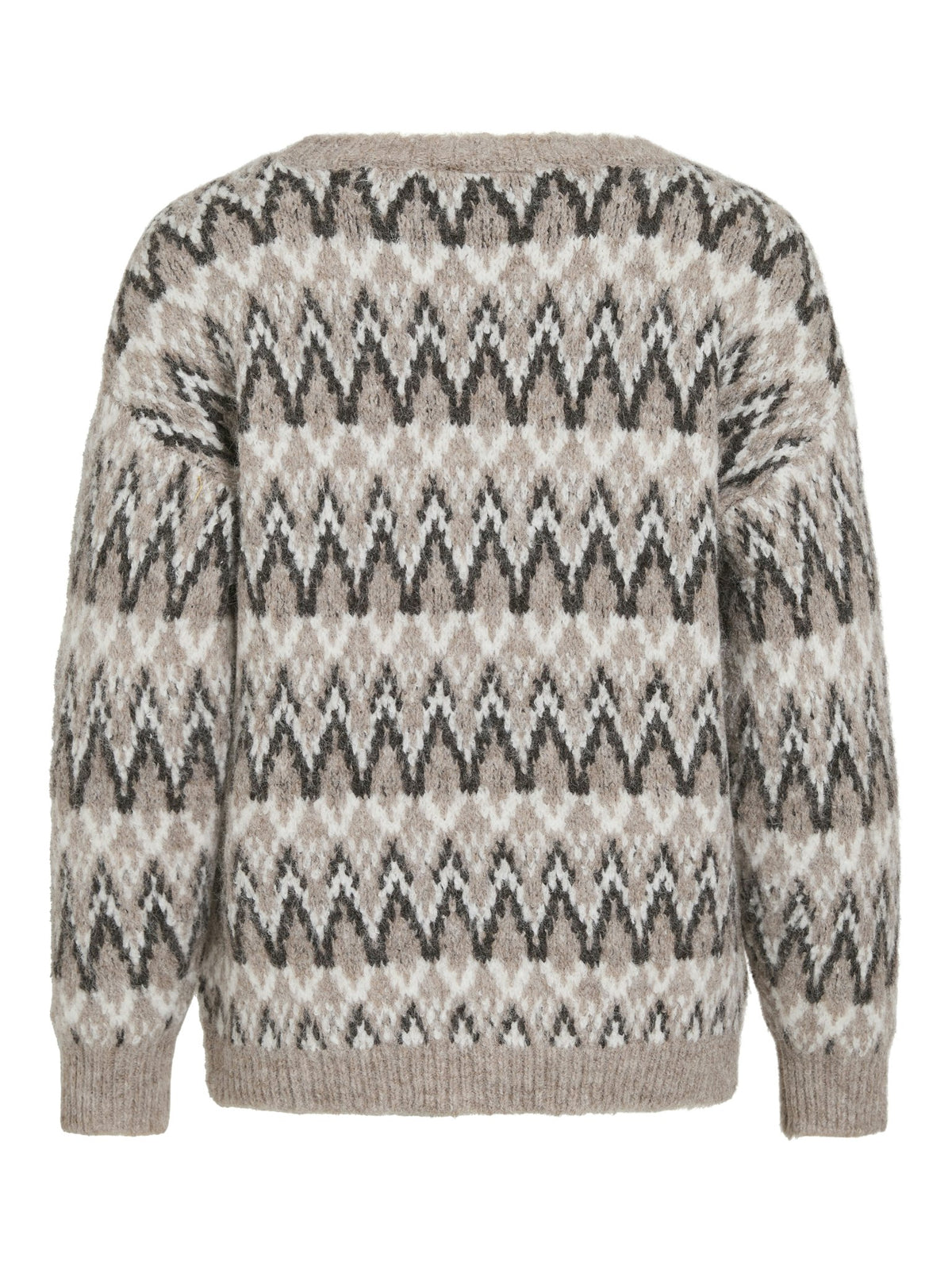VILA Strickpullover Natural Melange/Melange