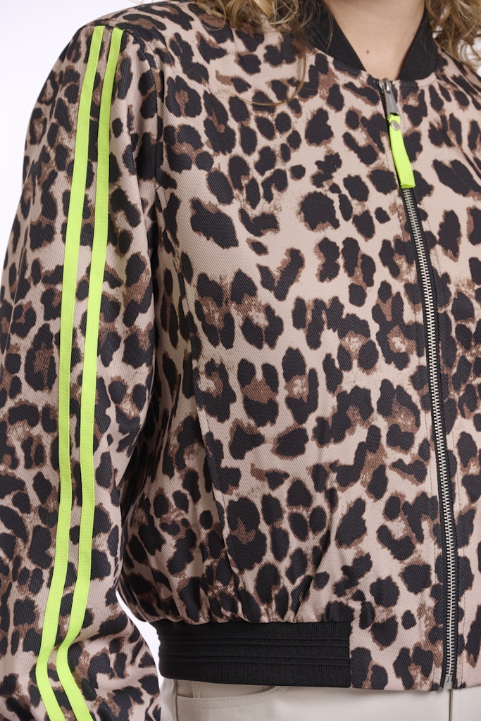 Rino&Pelle Bomberjacken Leopard Neon