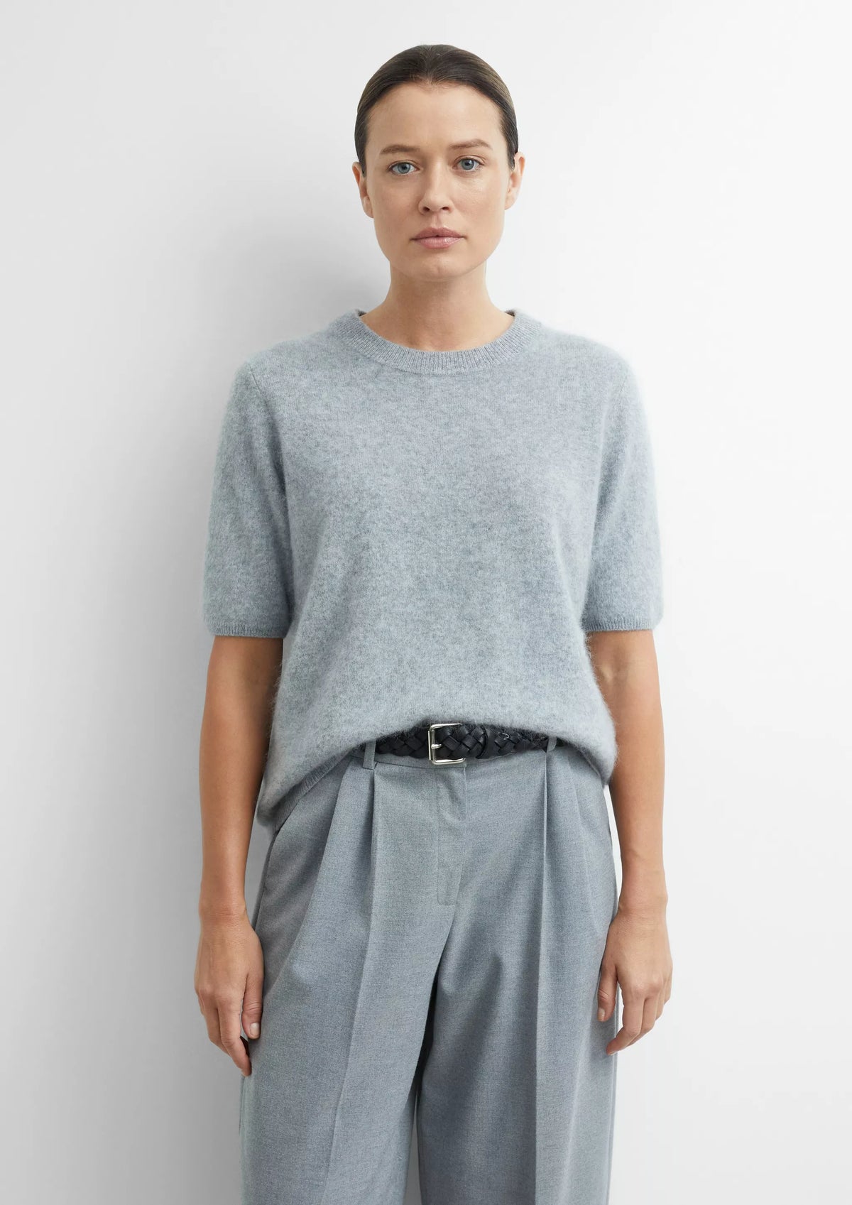 Comma Strickpullover Grey/Black