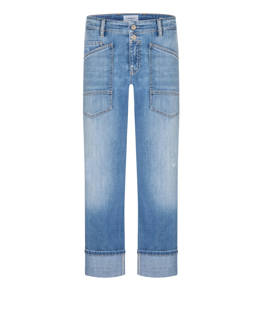 Cambio Relaxed Fit Lefthand Destroy Bleached