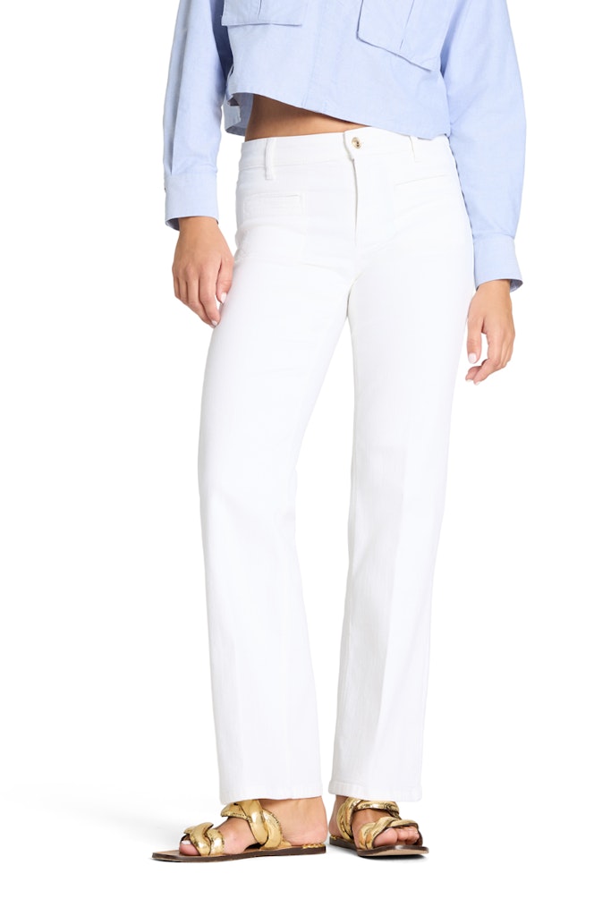 Cambio Wide Leg Pure White Summer Stoned