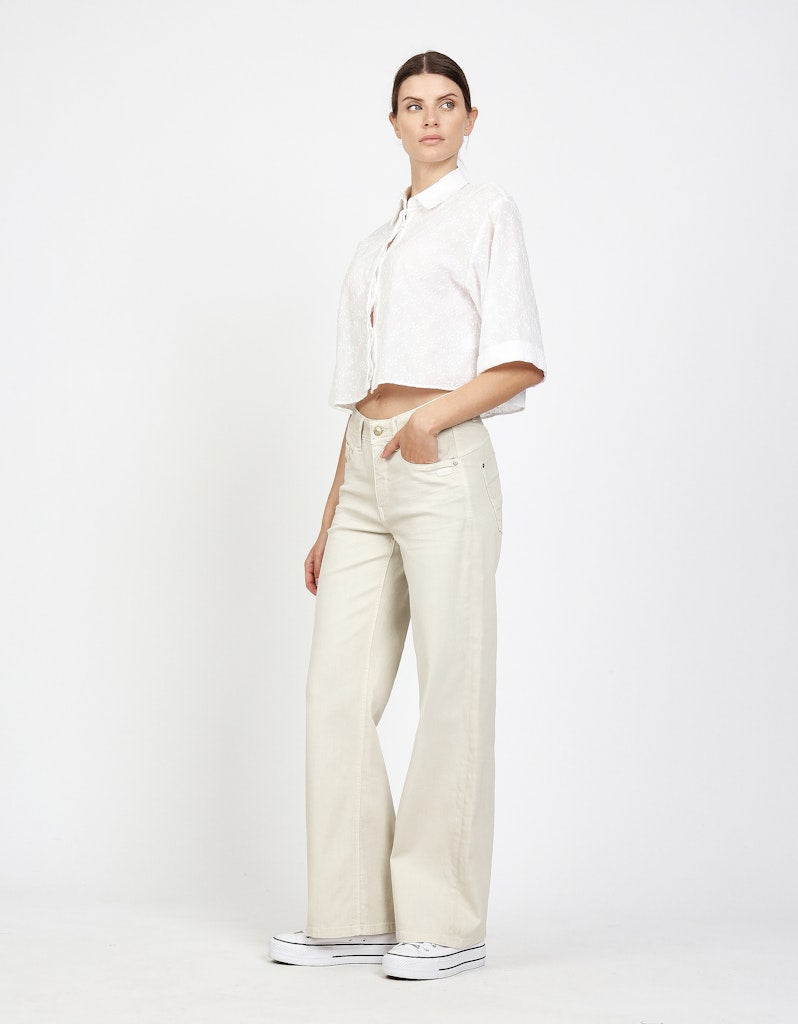 Gang Straight Leg Natural Beige Wash