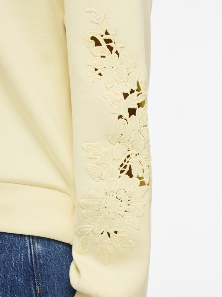 VILA Sweatshirts Pastel Yellow