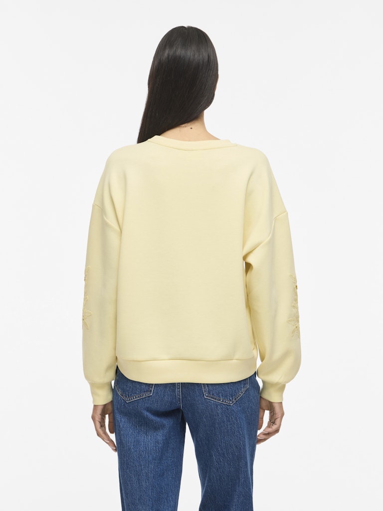 VILA Sweatshirts Pastel Yellow