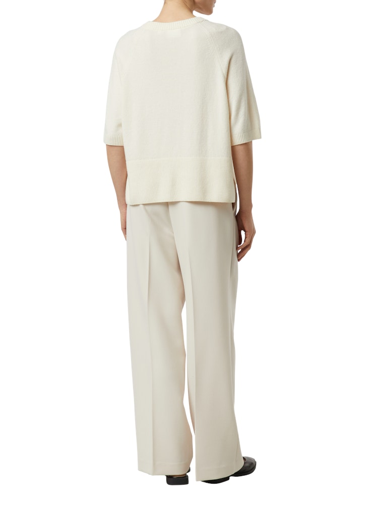 Comma Strickpullover White