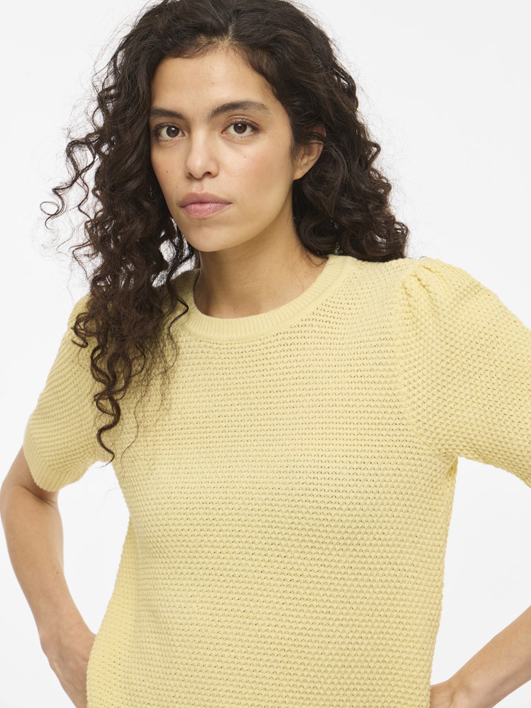 VILA T-Shirts Pastel Yellow