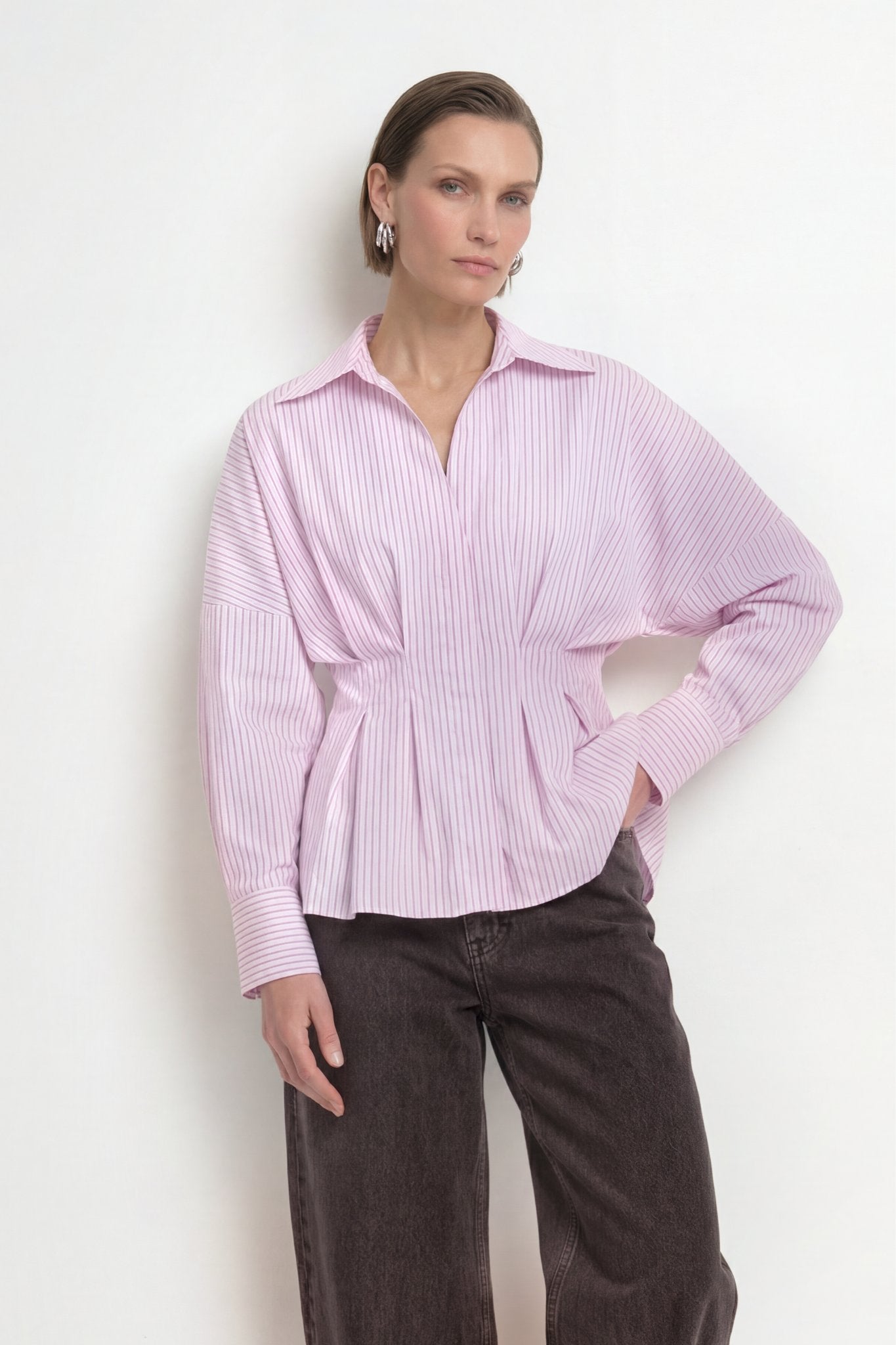 Bluse mit Streifen