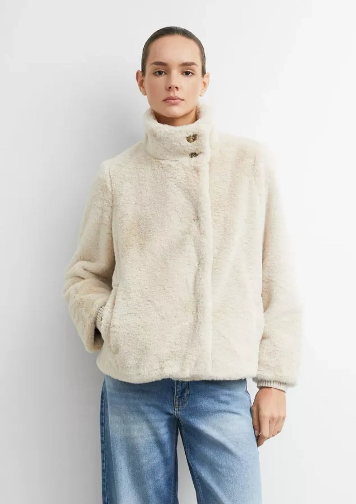 Flauschige Jacke
