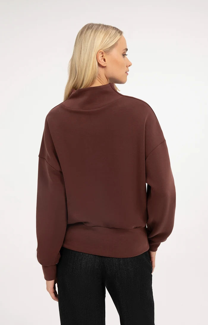Sweatshirt mit Drapierung