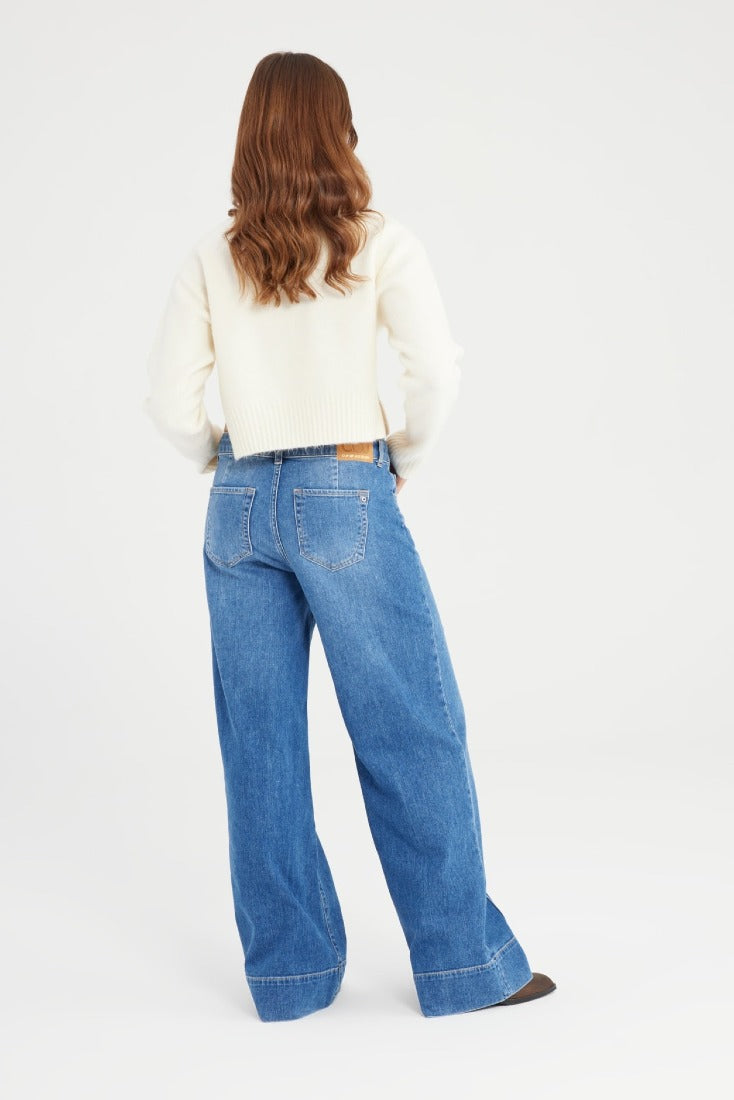 Cup of Joe Wide Leg Medium Blue