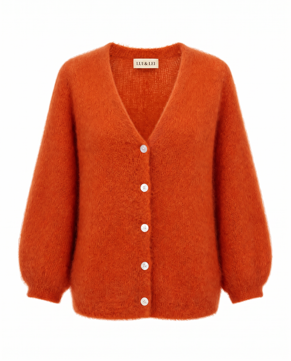 Strickjacke mit Tiefen V-Ausschnitt