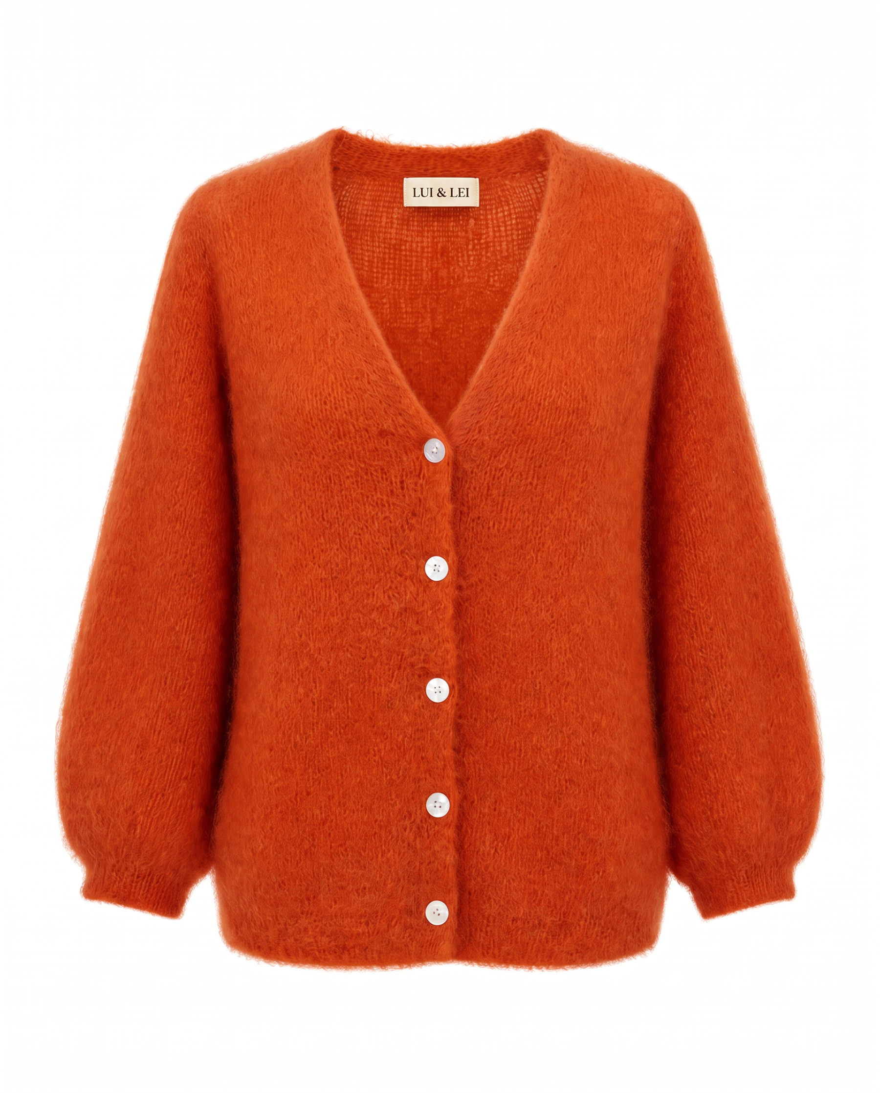 Strickjacke mit Tiefen V-Ausschnitt