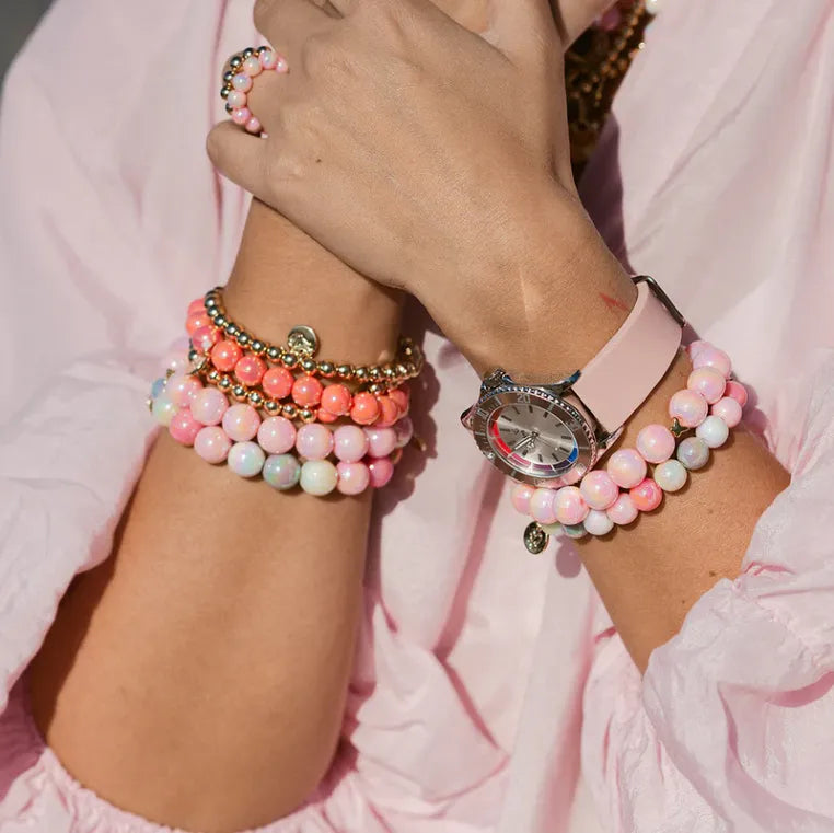 Perlenarmband MIXED ROSA