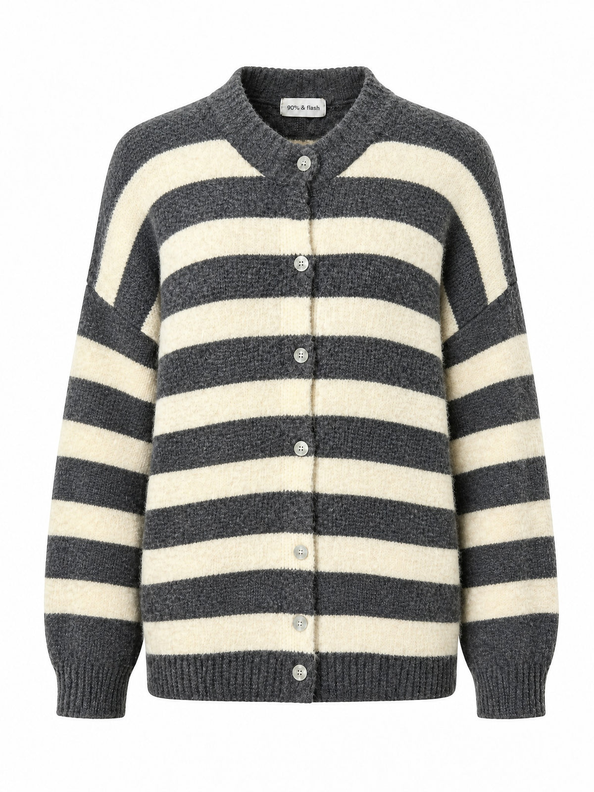 Strickjacke mit Streifen