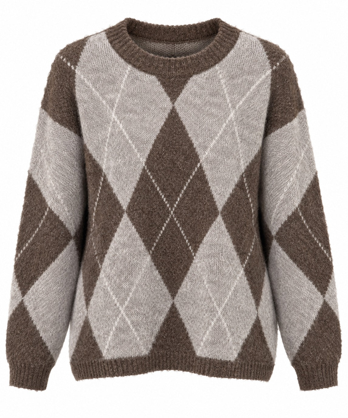 Strickpullover mit Argyle-Muster
