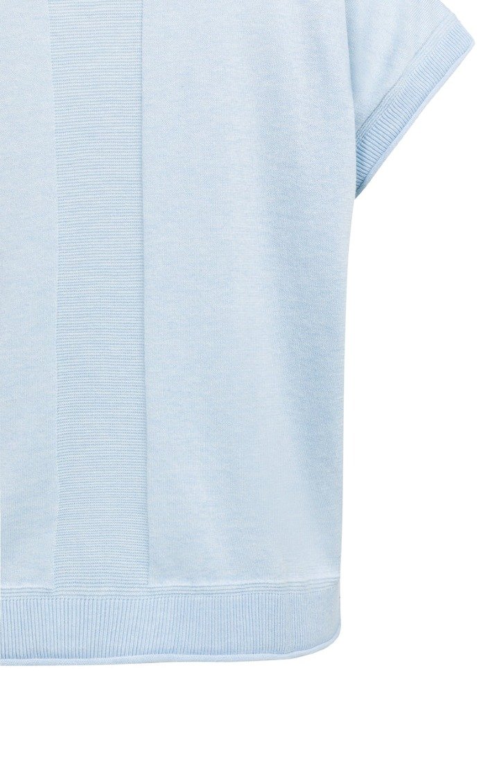 Kurzärmeliges Strickoberteil
