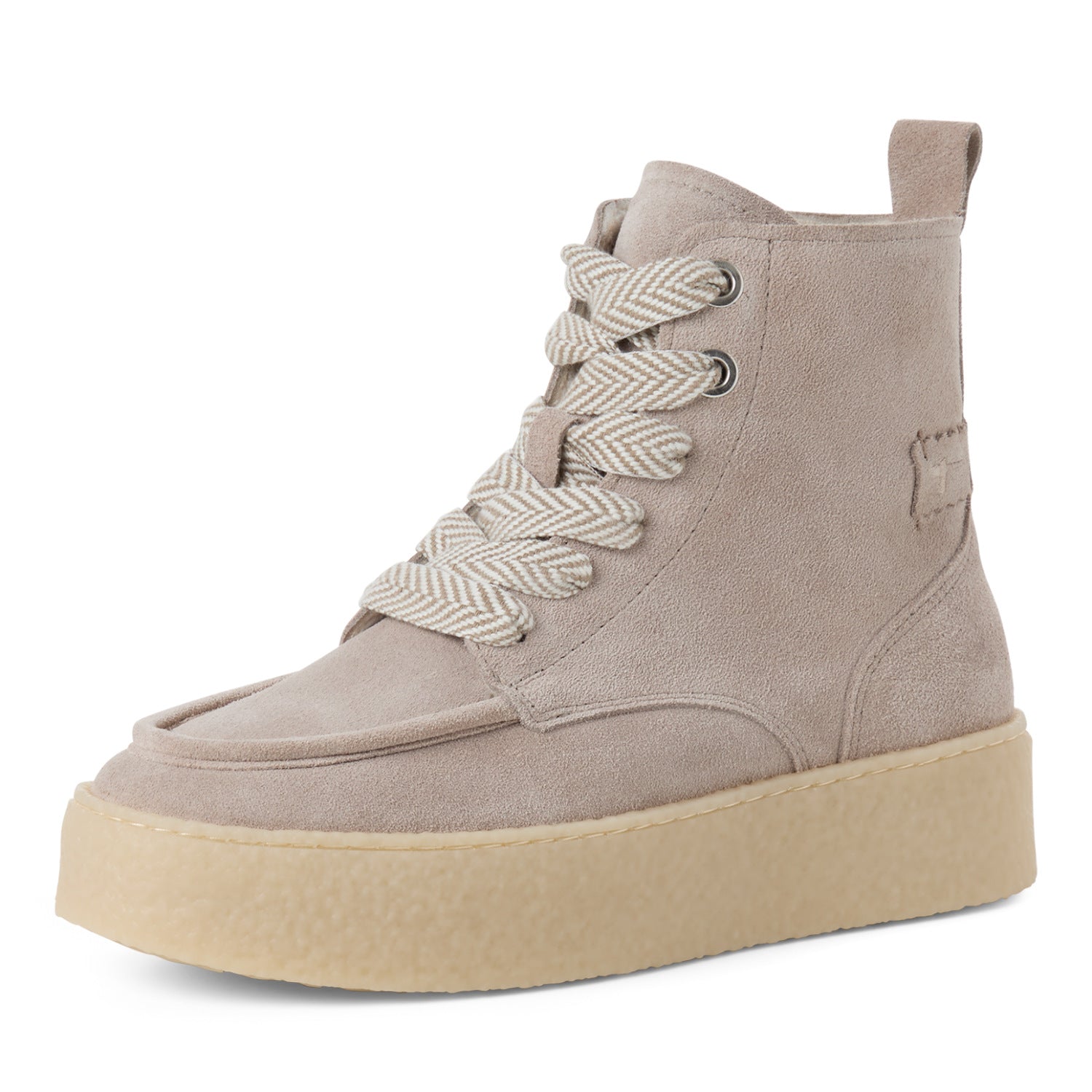 Lace Boot aus Veloursleder