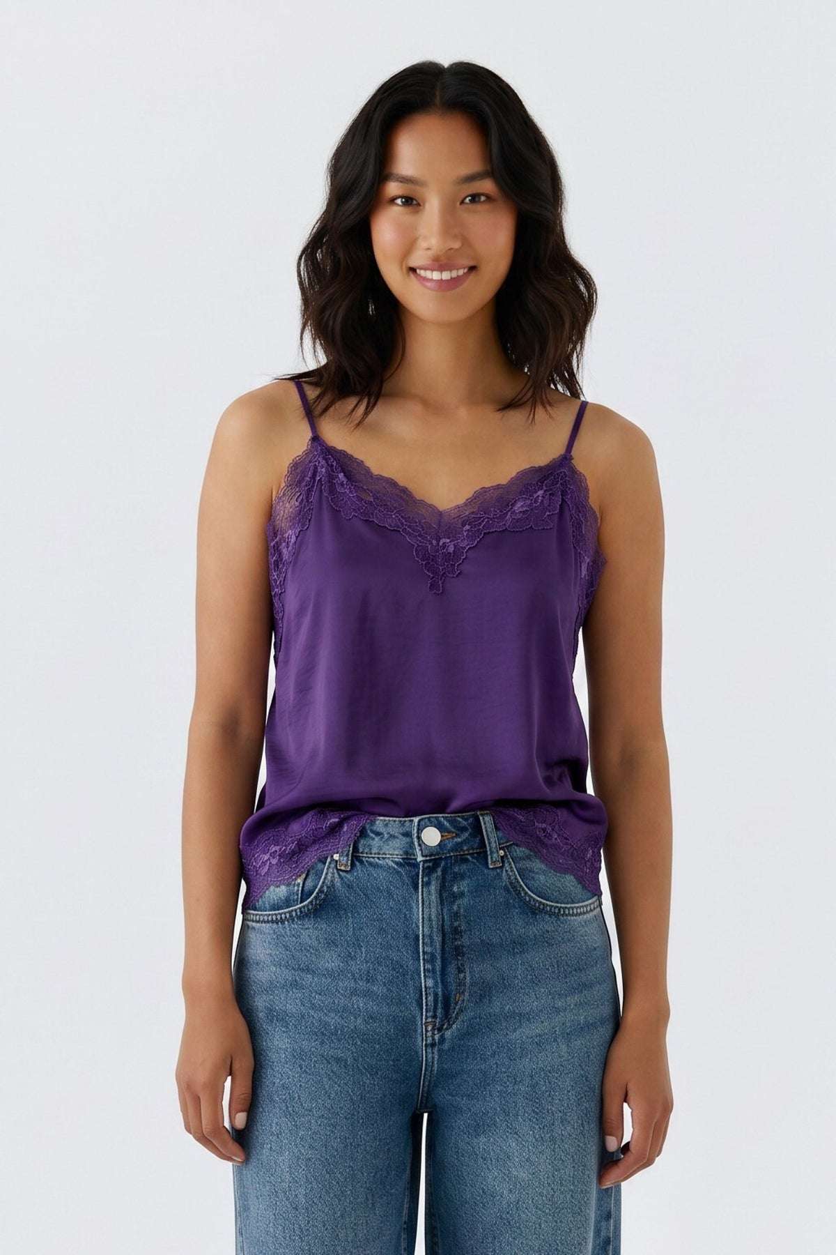 Top mit Spitze