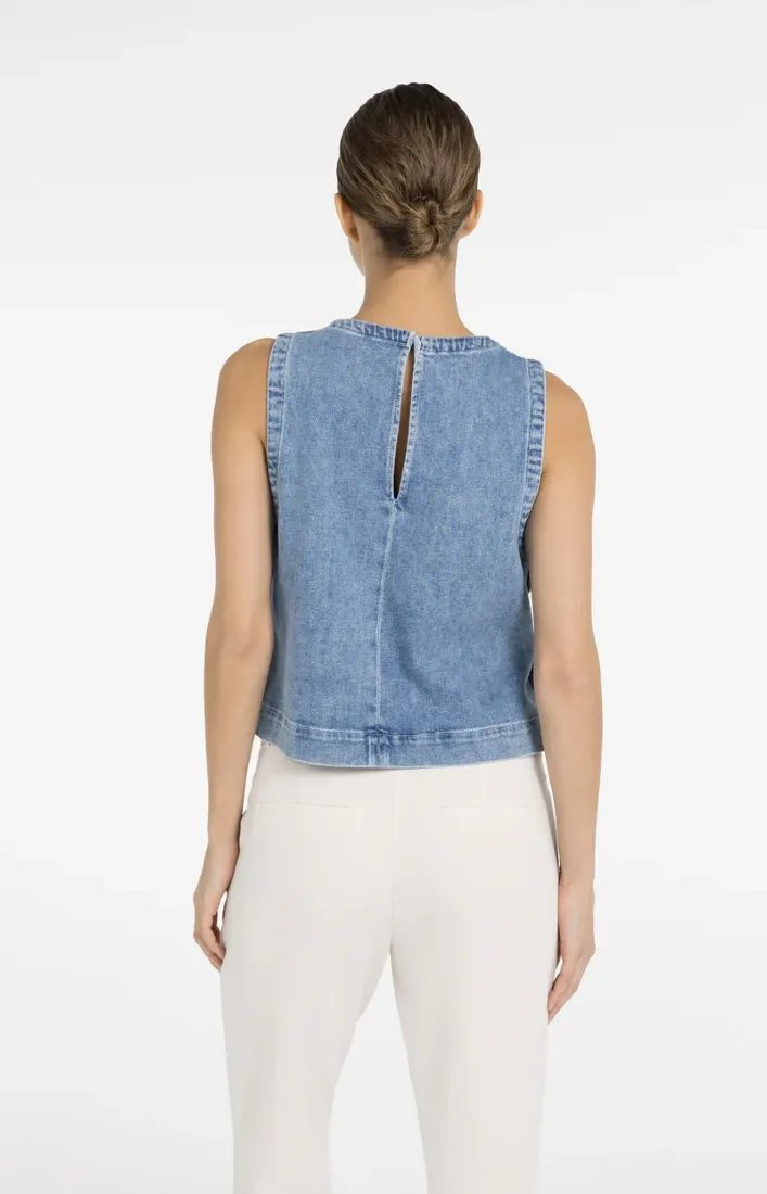 Jeanstop mit Ziernähten