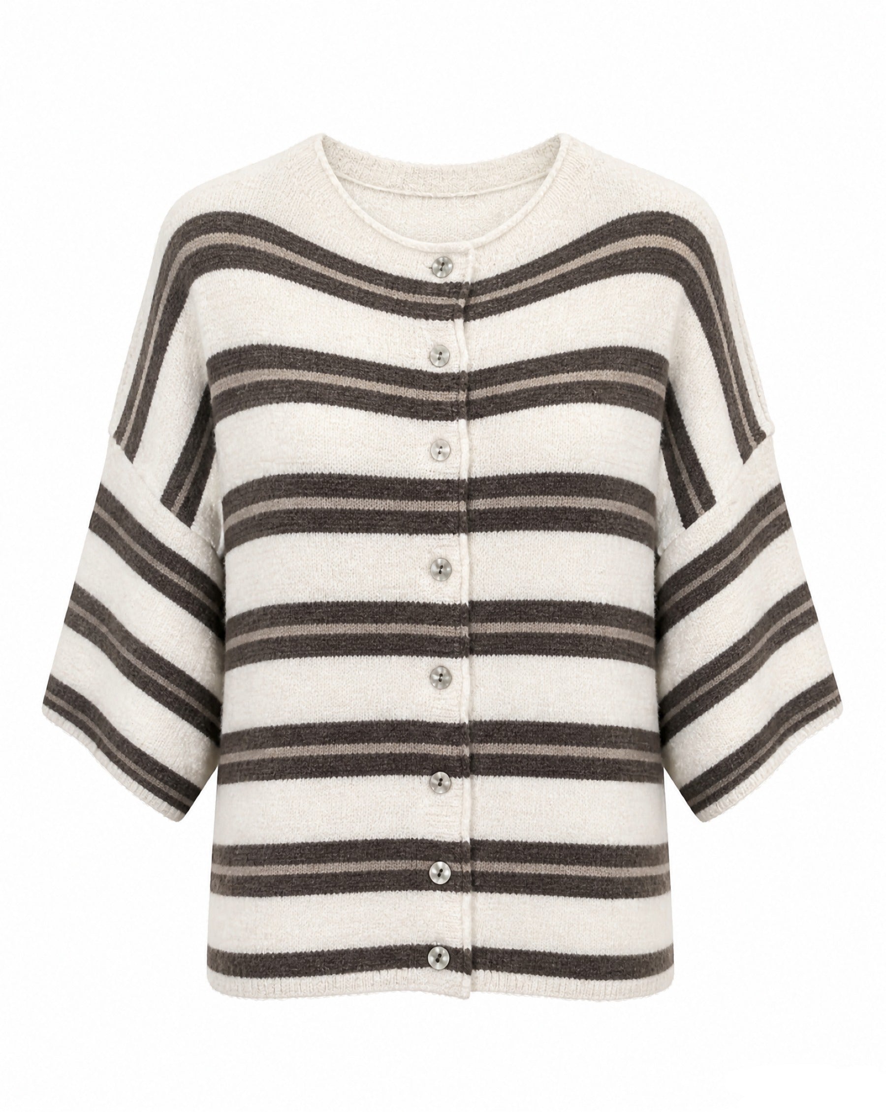 Strickjacke mit Streifen