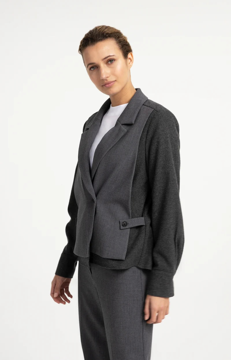 Blazer mit Kontraststoff