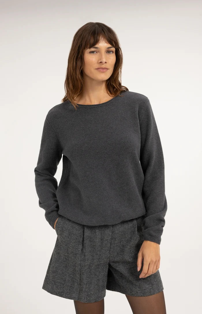 Pullover mit abnehmbarem Rollkragen