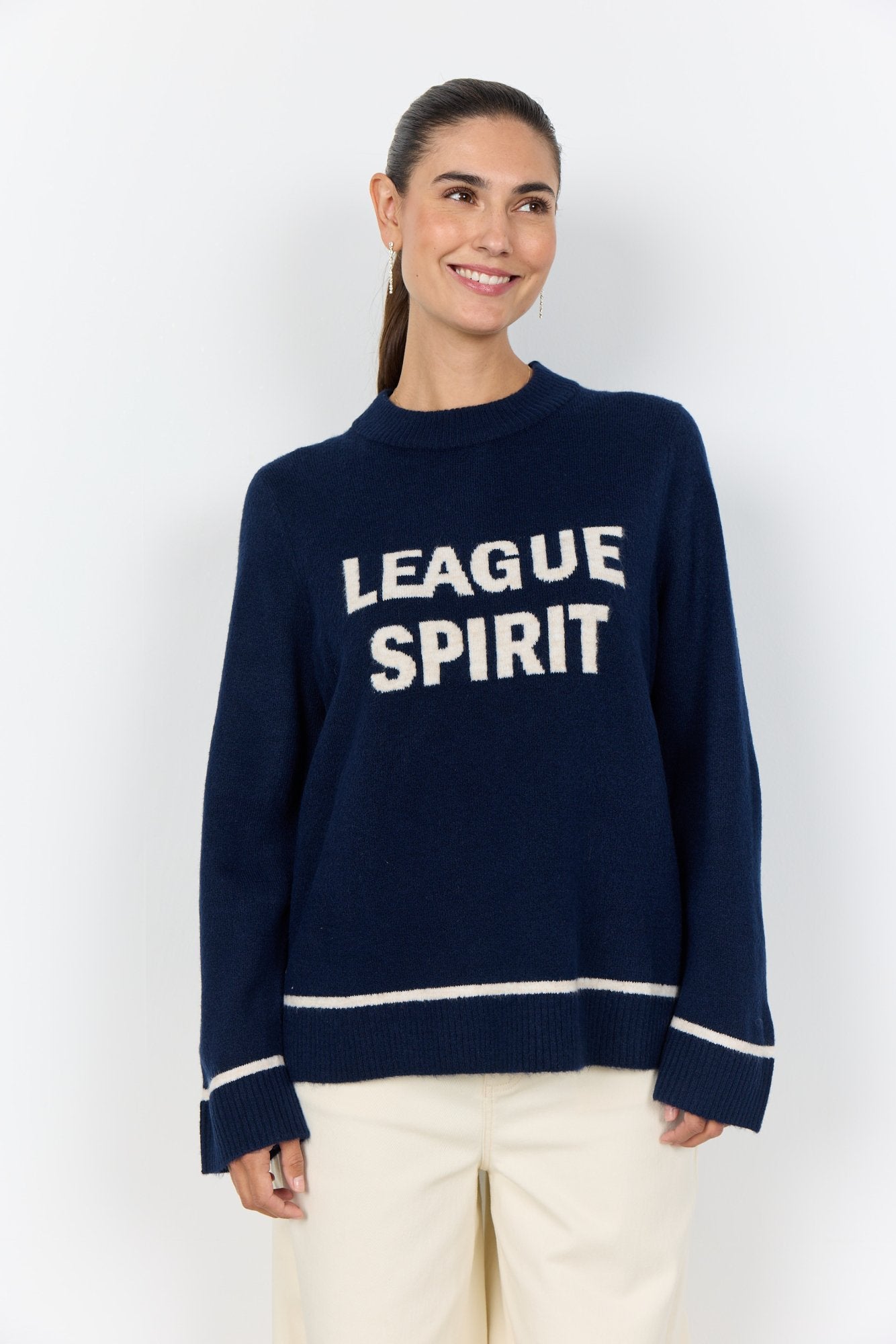 Soyaconcept Strickpullover Navy Melange Combi