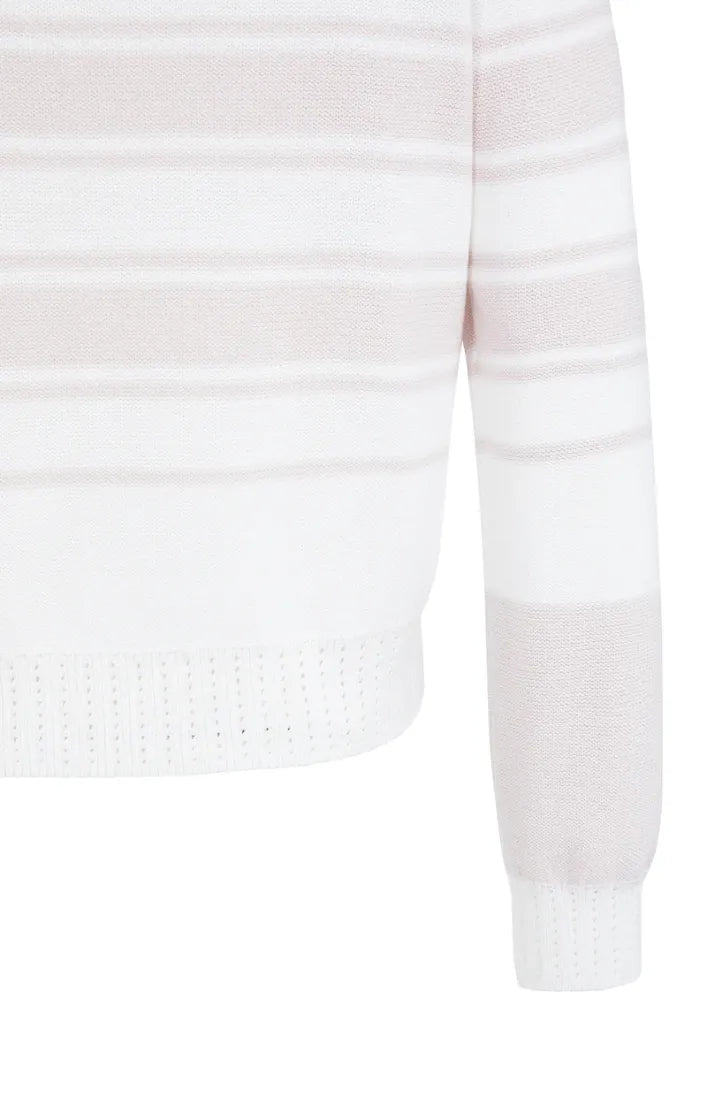Yaya Strickpullover Gray Lilac Dessin