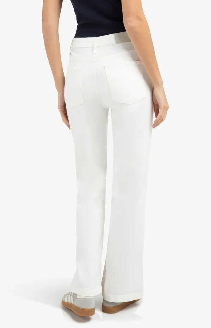 Yaya Wide Leg Off White Denim