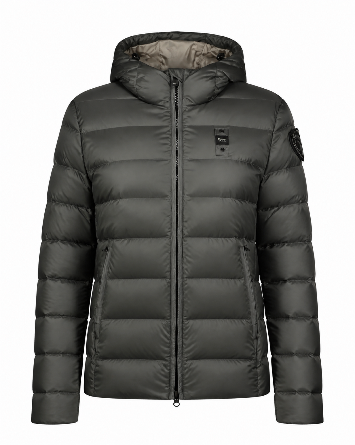 Blauer Daunenjacken Grigio Antracite Int. Grigio Nebbia