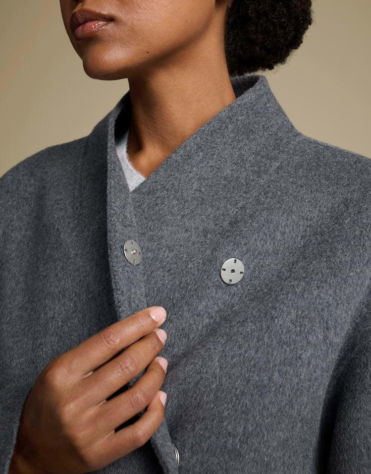 Wickeljacke aus Wolle