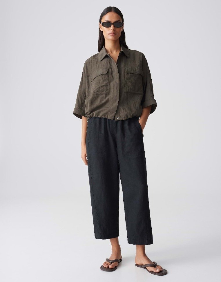 Crashbluse mit Utility-Details