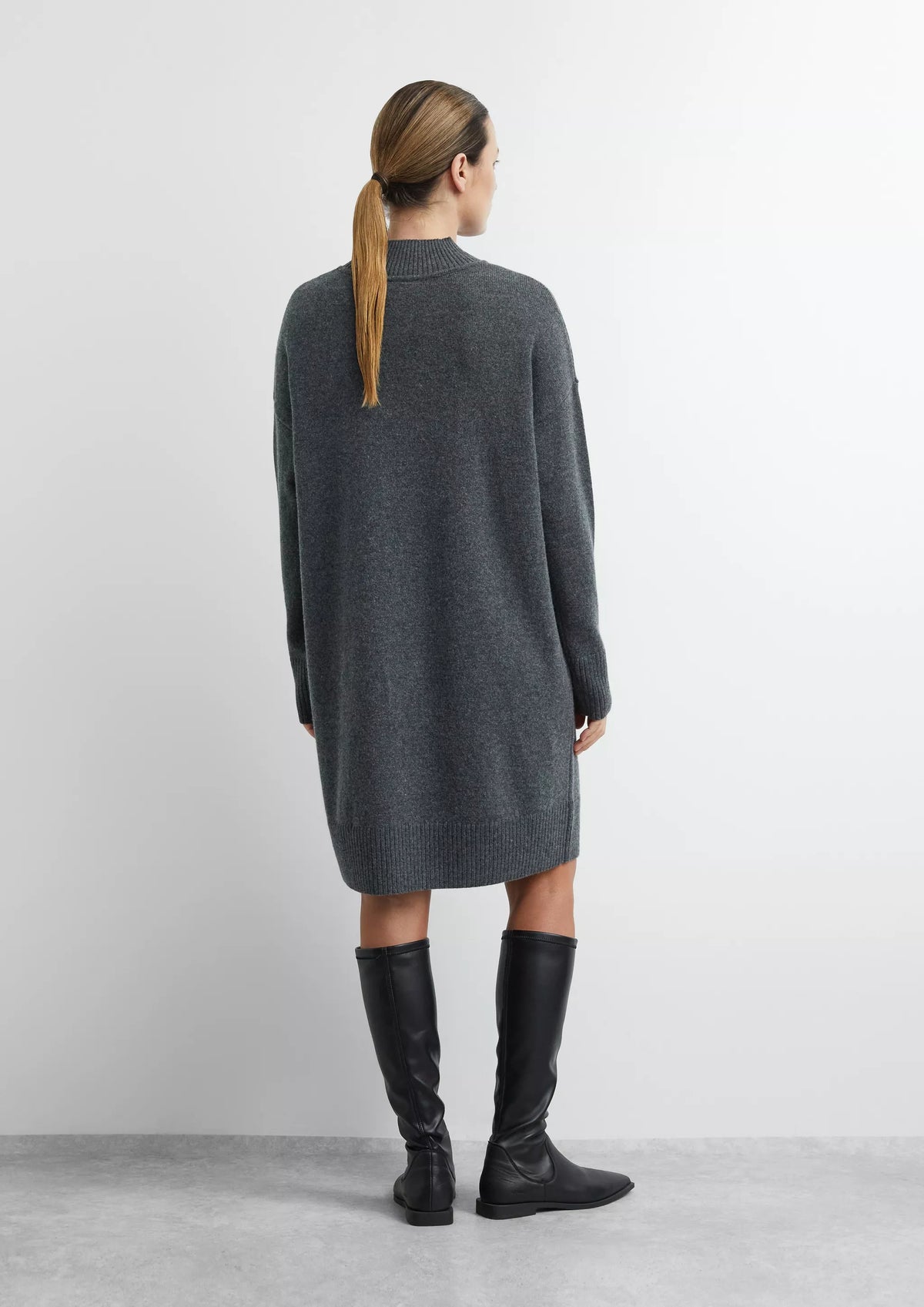 Comma Kleider Grey/Black
