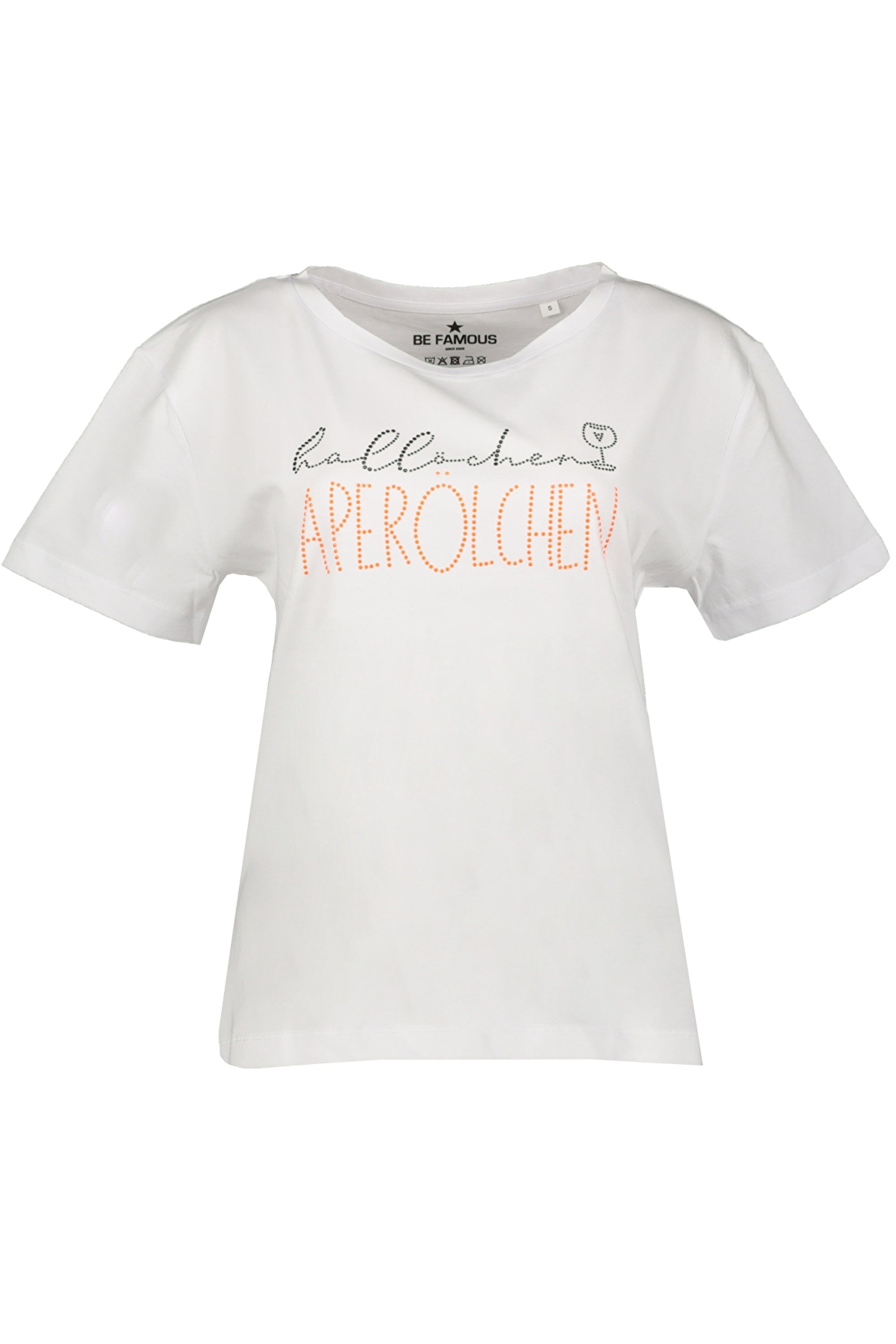 be famous T-Shirts White - Multimaterial Transfer