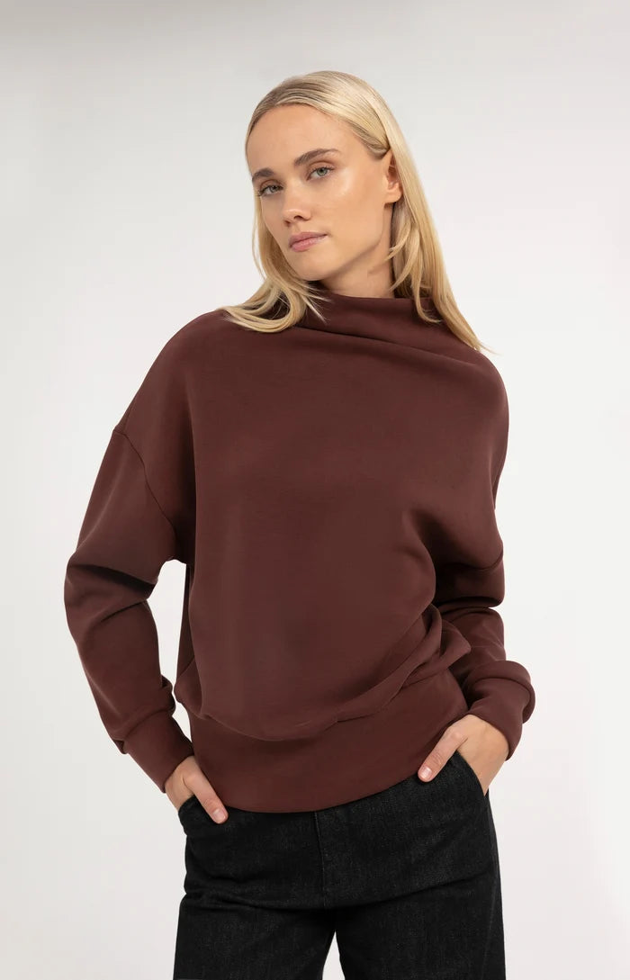 Sweatshirt mit Drapierung