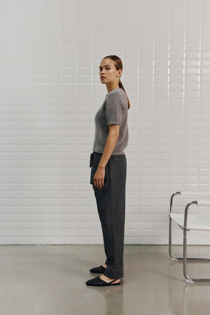 WithBlack Strickpullover Midgrey Me