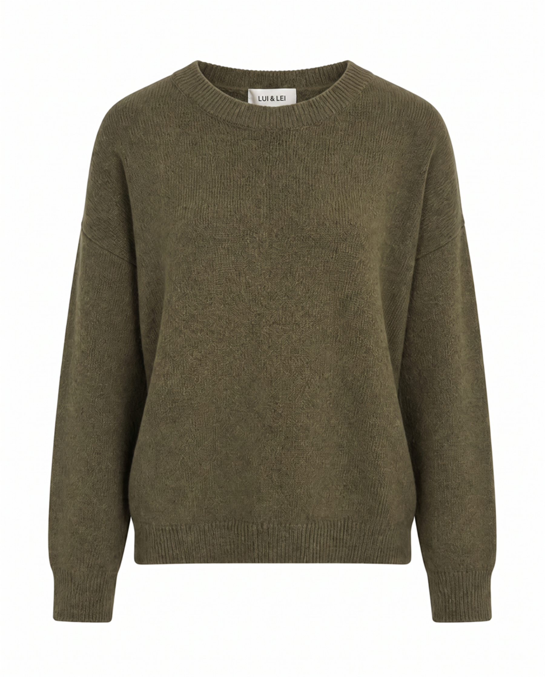 Strickpullover mit Rundhalsausschnitt