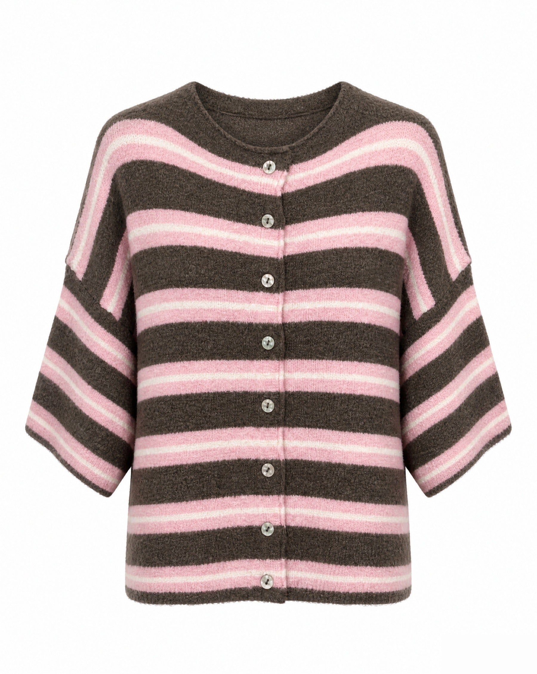 Strickjacke mit Streifen