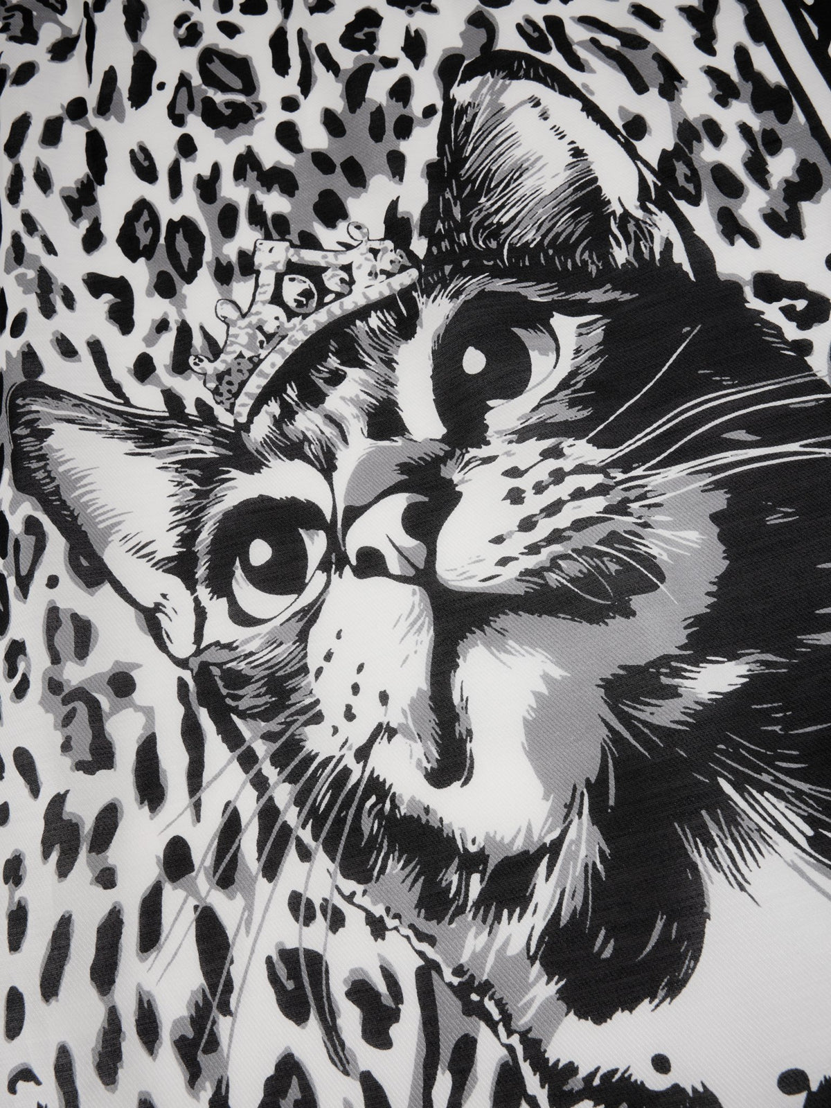Tuch mit Katzen-Print