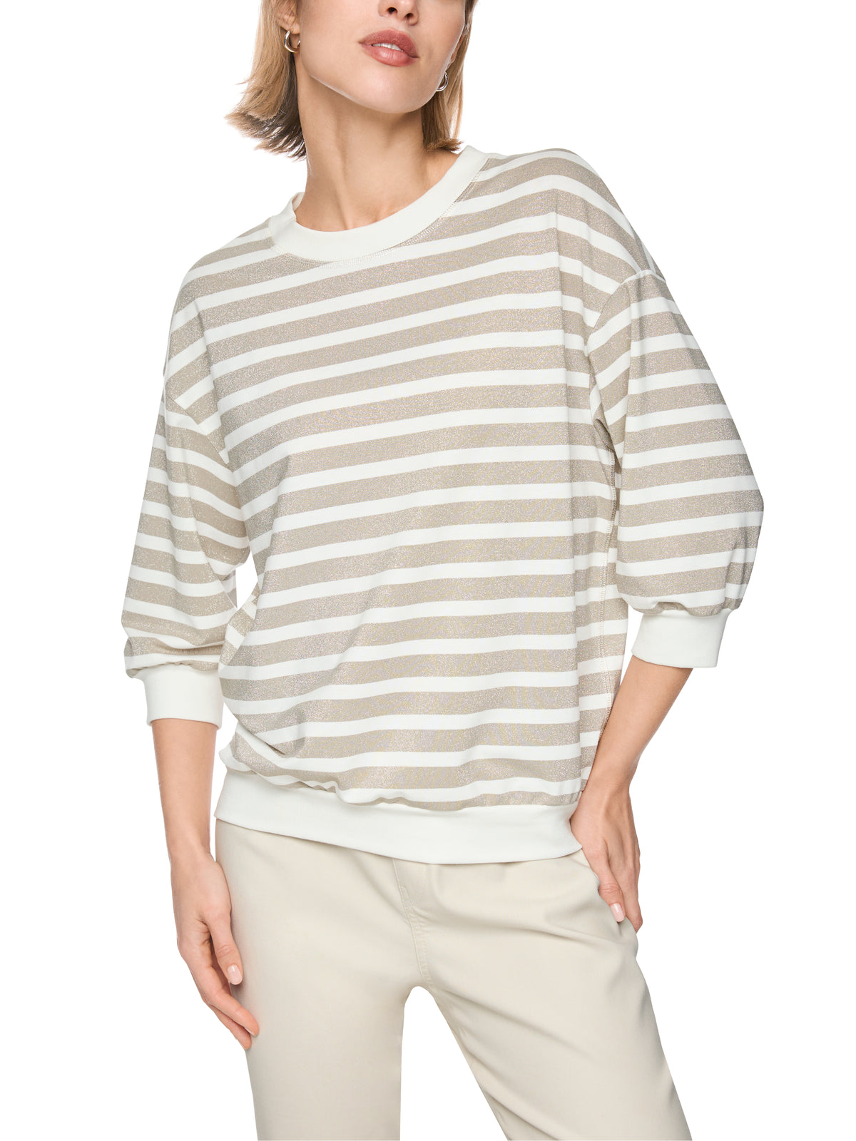 Shirt mit Lurex-Ringeln