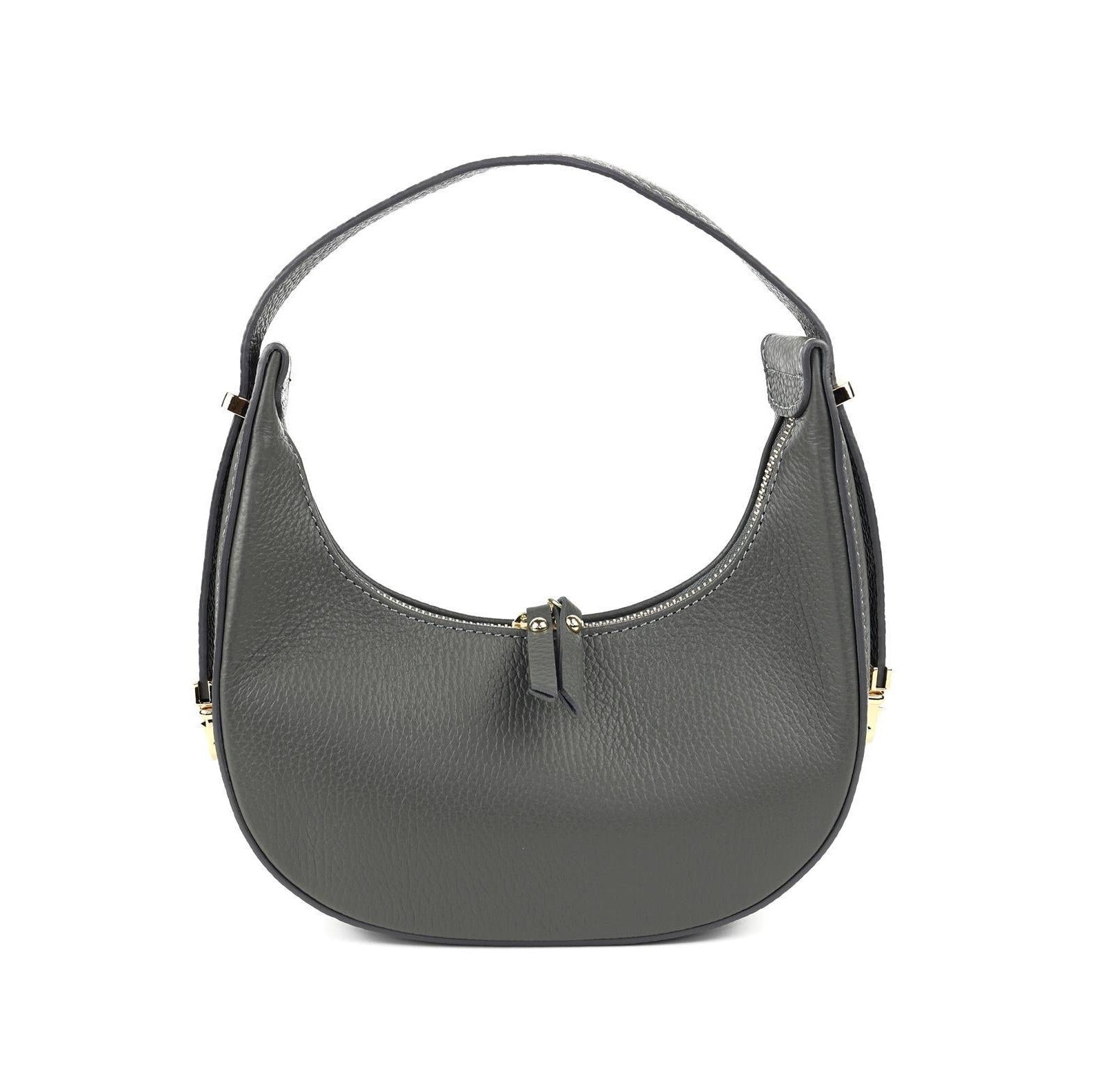 Ledertasche mit goldener Schließe