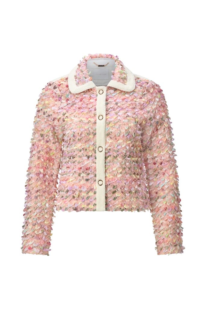 Blazer mit bunten Fransendetails