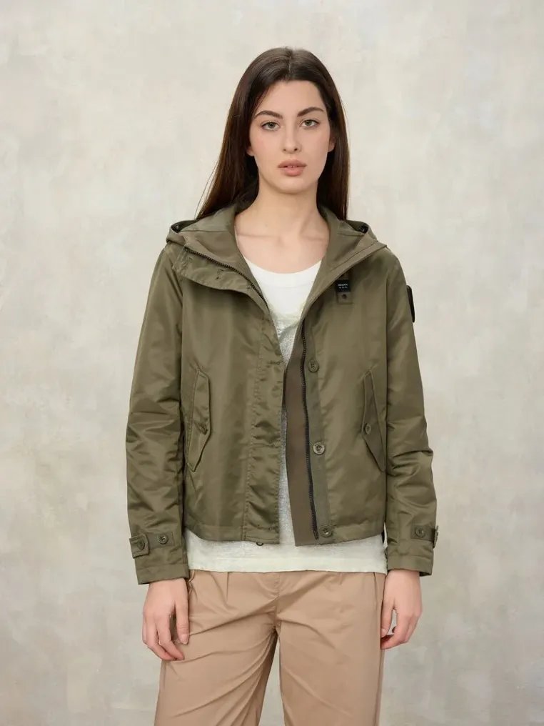 Blauer Bomberjacken Green H