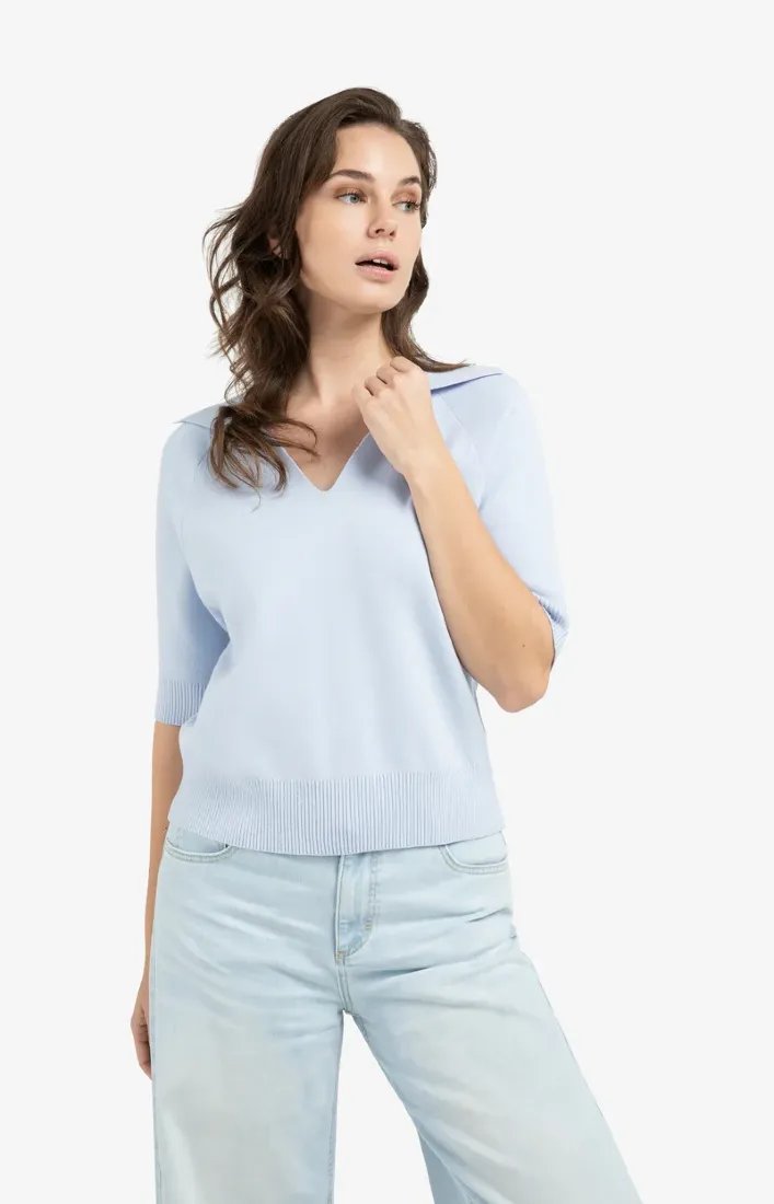 Yaya Strickpullover Ice Blue