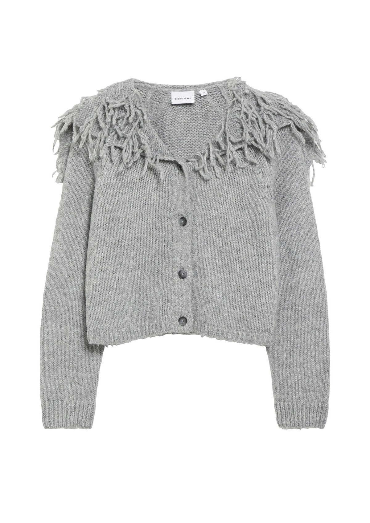 Comma Strickjacken Grey/Black