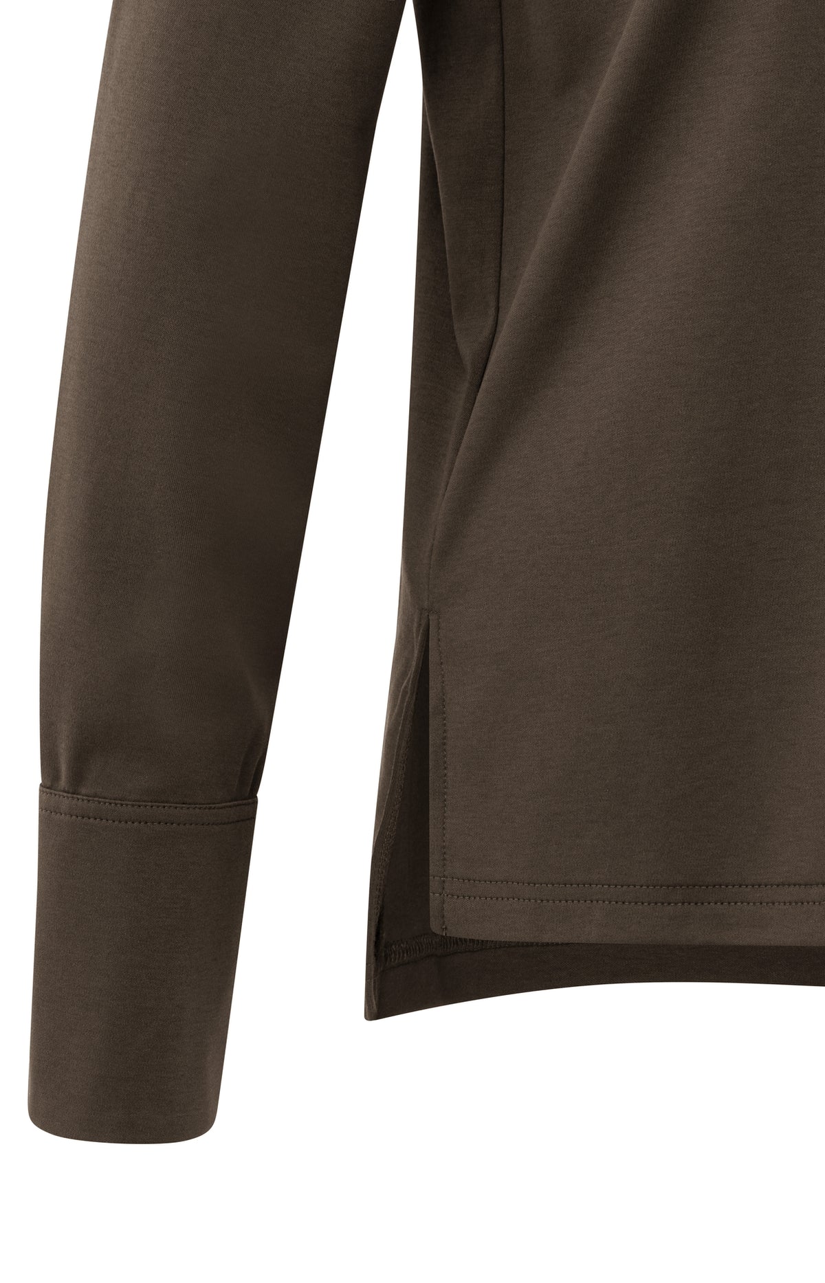 Longsleeve mit gewebten Bündchen