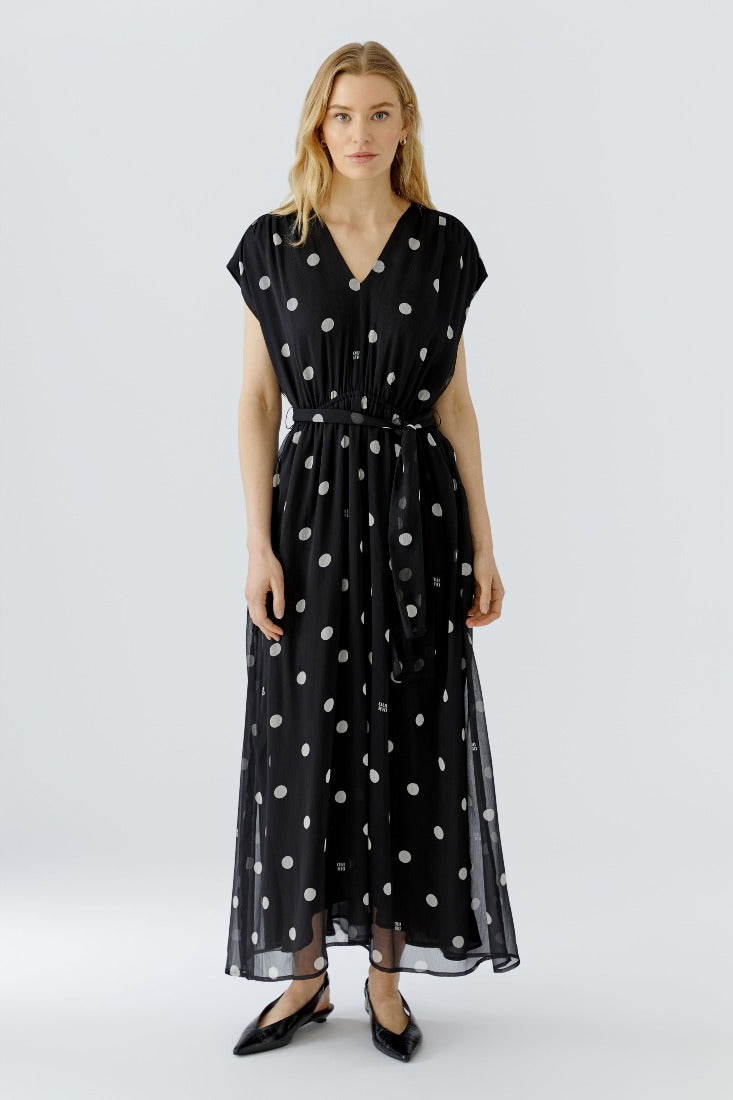 Maxikleid mit Punkten